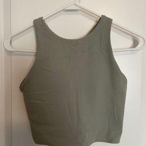 Athleta Conscious Crop Bra A-C in Sage Green
